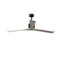 72" Matthews Nan XL Gray Ash and Black Large Outdoor Fan with Remote