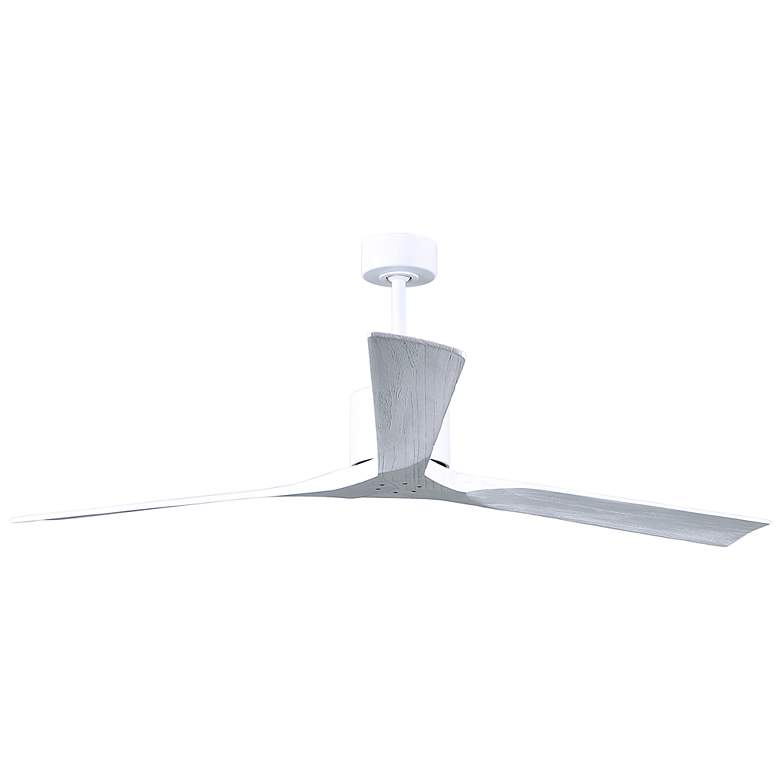 Image 3 72" Matthews Nan XL Matte White Large Outdoor Ceiling Fan with Remote more views
