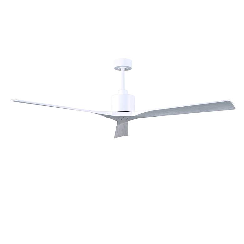 Image 4 72" Matthews Nan XL Matte White Large Outdoor Ceiling Fan with Remote more views