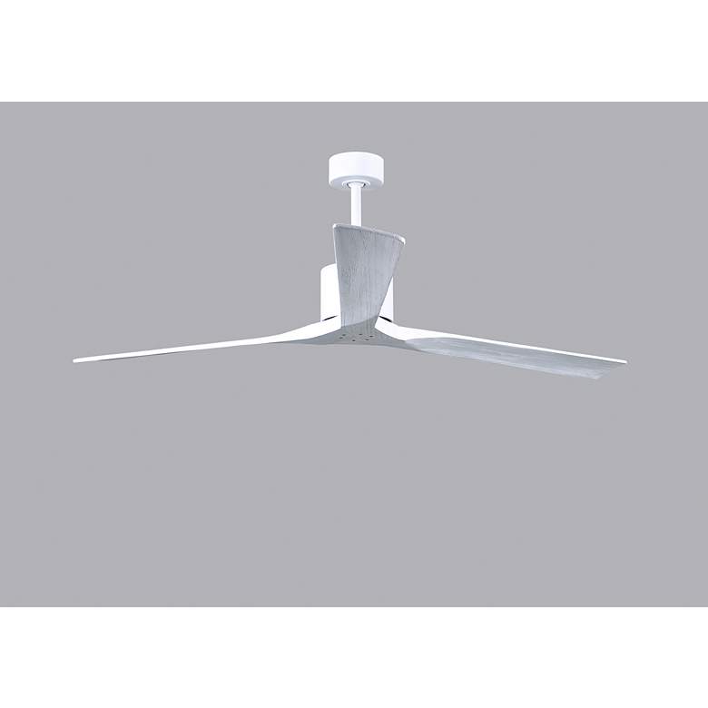 Image 6 72" Matthews Nan XL Matte White Large Outdoor Ceiling Fan with Remote more views