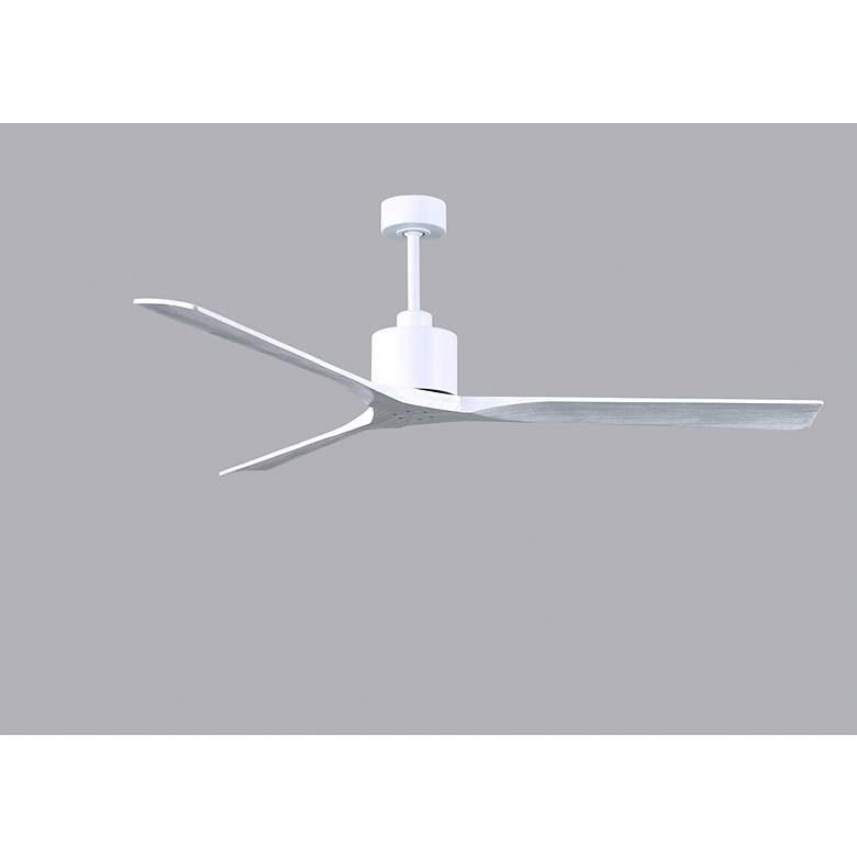 Image 7 72" Matthews Nan XL Matte White Large Outdoor Ceiling Fan with Remote more views