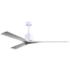 72" Matthews Nan XL White and Barnwood Large Outdoor Ceiling Fan