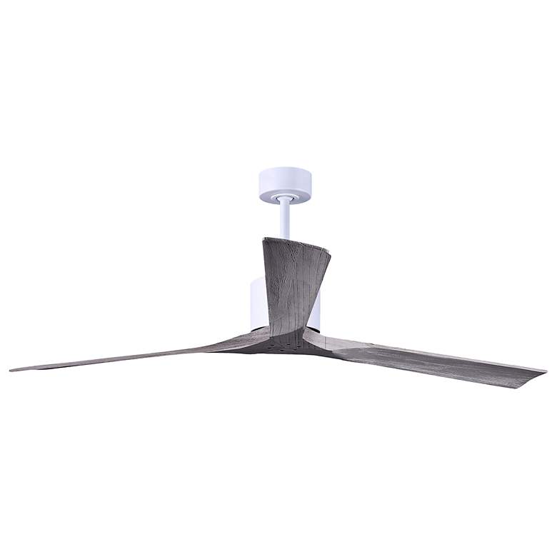 Image 3 72" Matthews Nan XL White and Barnwood Large Outdoor Ceiling Fan more views