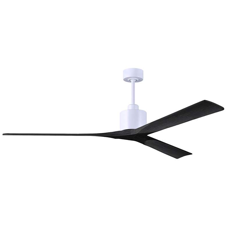 Image 1 72" Matthews Nan XL White and Black Large Outdoor Ceiling Fan