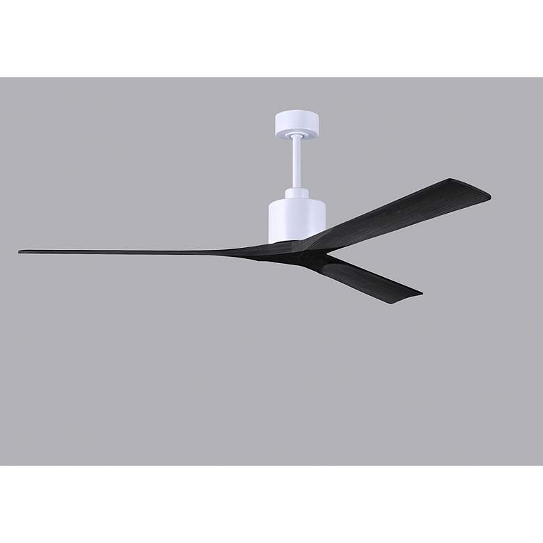 Image 4 72" Matthews Nan XL White and Black Large Outdoor Ceiling Fan more views