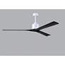 72" Matthews Nan XL White and Black Large Outdoor Ceiling Fan