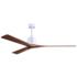 72" Matthews Nan XL White and Walnut Large Outdoor Ceiling Fan