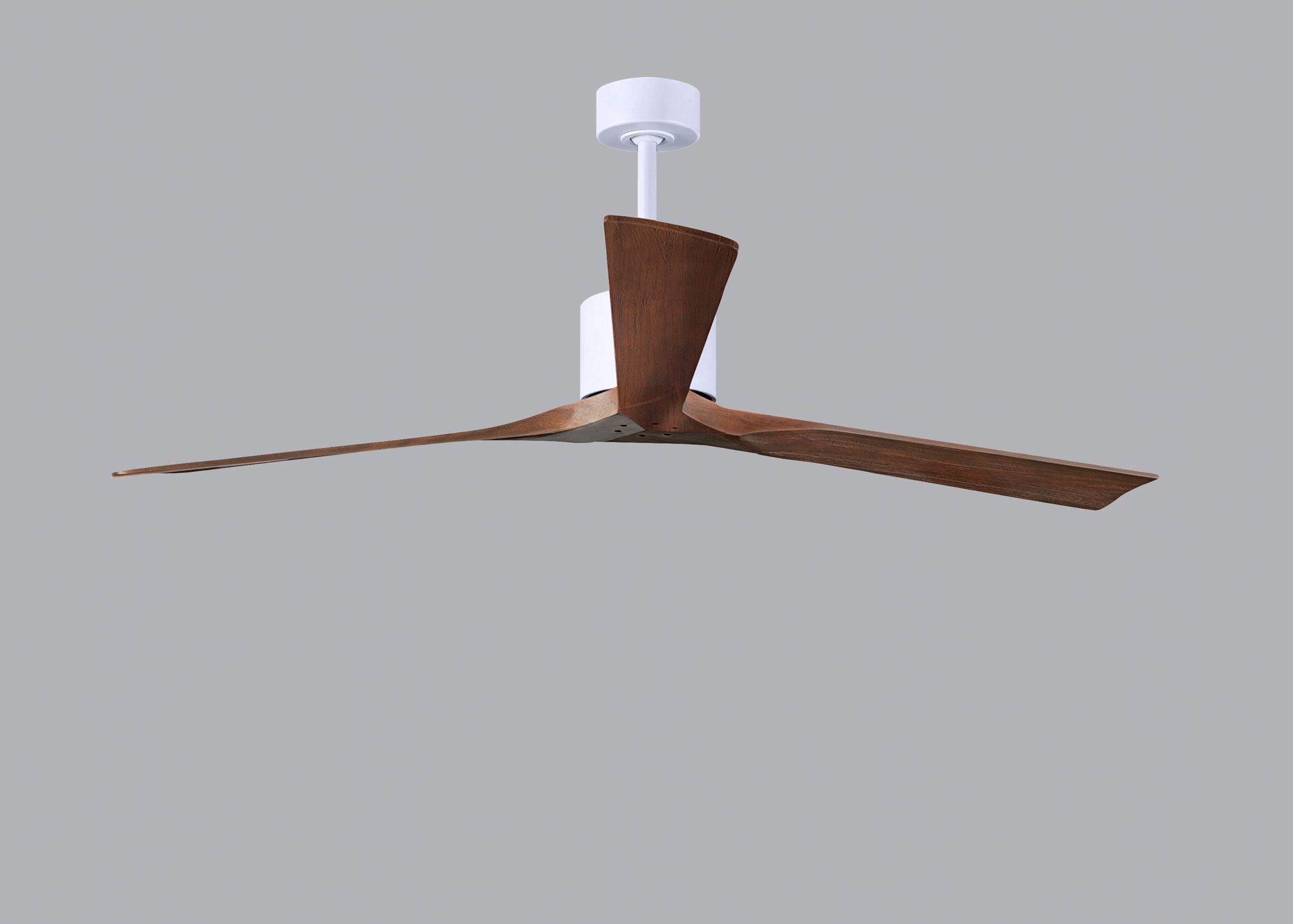 Image 5 72" Matthews Nan XL White and Walnut Large Outdoor Ceiling Fan more views
