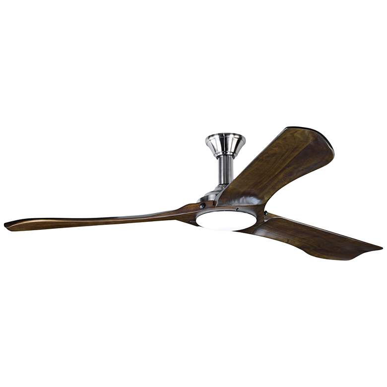 Image 2 72 inch Minimalist Max DC Brushed Steel LED Damp Large Fan with Remote