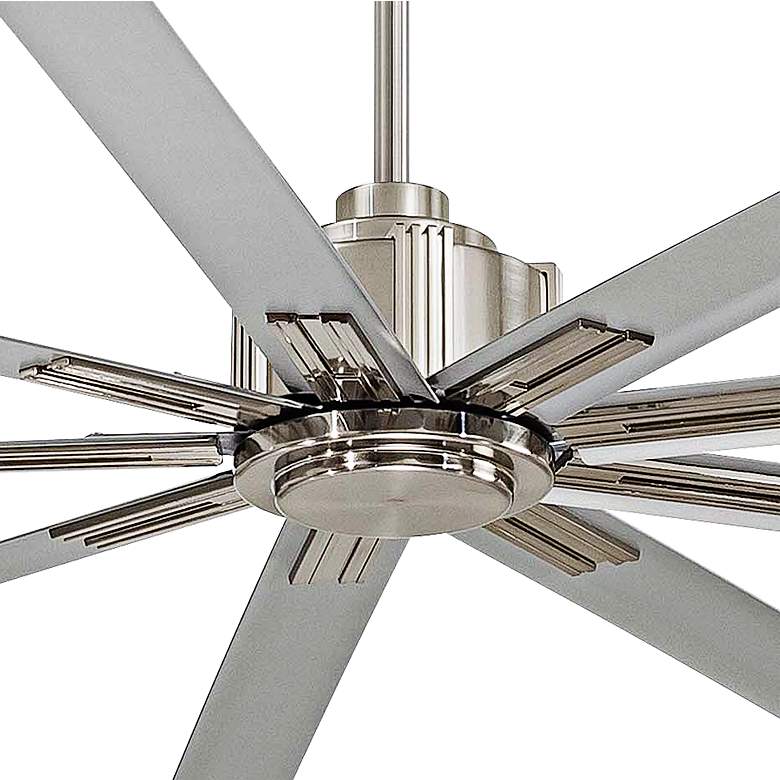 Image 3 72 inch Minka Aire Xtreme Brushed Nickel 9-Blade Ceiling Fan with Remote more views
