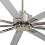 72" Minka Aire Xtreme Brushed Nickel 9-Blade Ceiling Fan with Remote