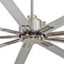 Thumbnail3 of 72" Minka Aire Xtreme Brushed Nickel 9-Blade Ceiling Fan with Remote more views