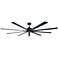 72" Minka Aire Xtreme Coal Black Ceiling Fan
