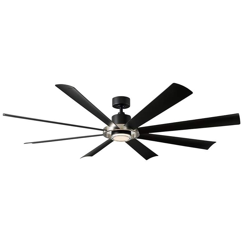Image 1 72" Modern Forms Aura Black Nickel LED Smart Ceiling Fan
