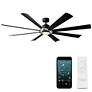 4_72" Modern Forms Aura Black Nickel LED Smart Ceiling Fan more views