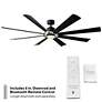 5_72" Modern Forms Aura Black Nickel LED Smart Ceiling Fan more views