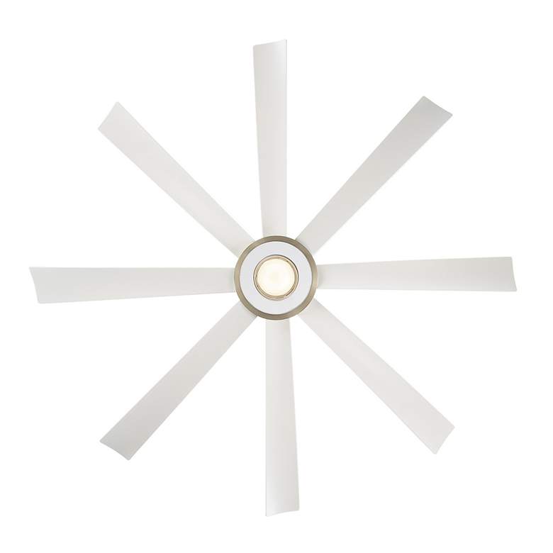 Image 4 72" Modern Forms Aura Brushed Nickel LED Ceiling Fan more views
