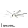 5_72" Modern Forms Aura Brushed Nickel LED Ceiling Fan more views
