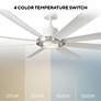 6_72" Modern Forms Aura Brushed Nickel LED Ceiling Fan more views