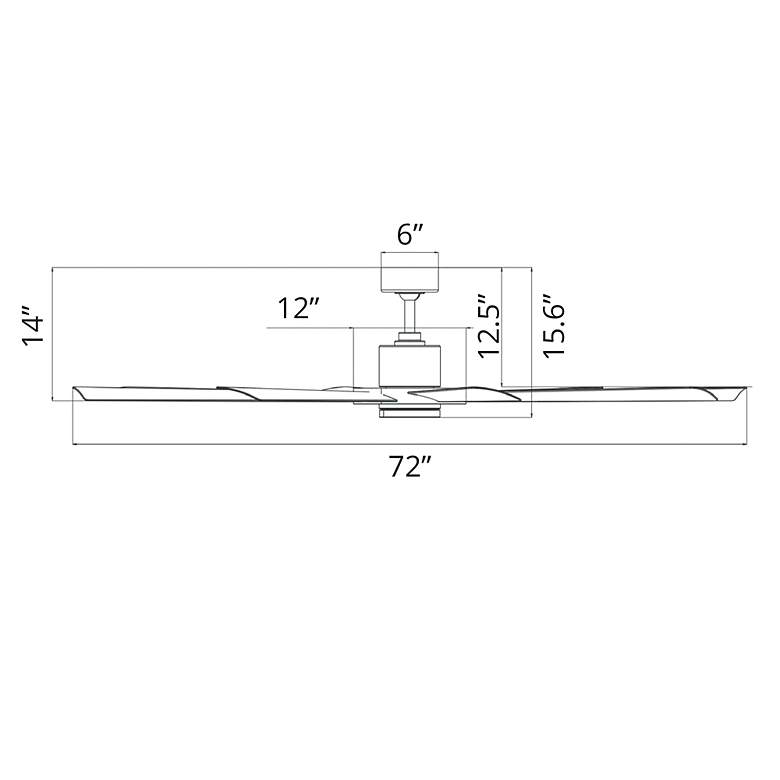 Image 7 72" Modern Forms Aura Brushed Nickel LED Ceiling Fan more views