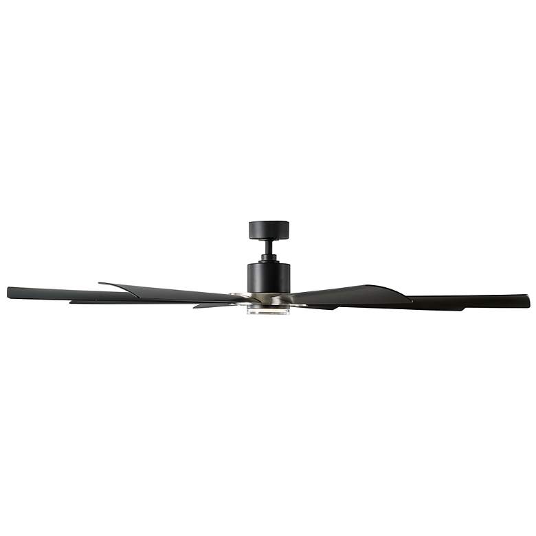 Image 3 72 inch Modern Forms Aura Matte Black 2700K LED Smart Wet Ceiling Fan more views