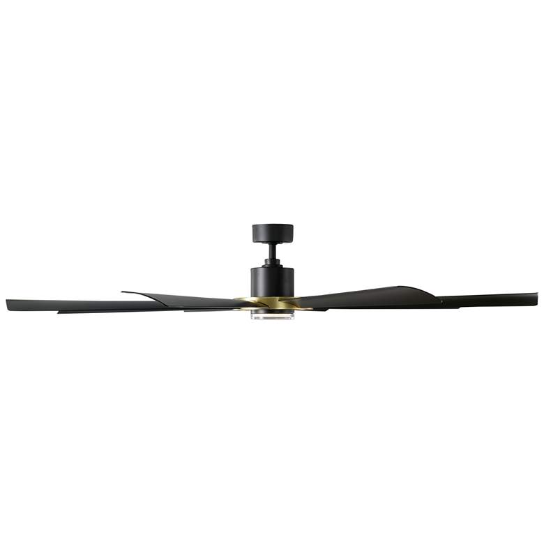 Image 4 72 inch Modern Forms Aura Matte Black 3000K LED Smart Wet Ceiling Fan more views