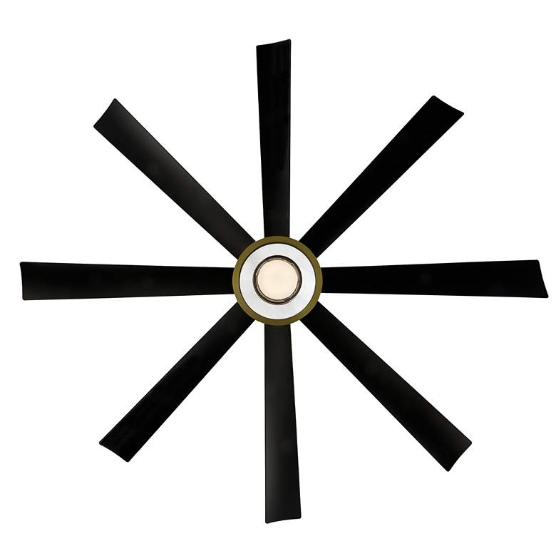 Image 5 72 inch Modern Forms Aura Matte Black 3000K LED Smart Wet Ceiling Fan more views