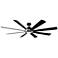 72" Modern Forms Aura Matte Black 3500k LED Smart Wet Ceiling Fan