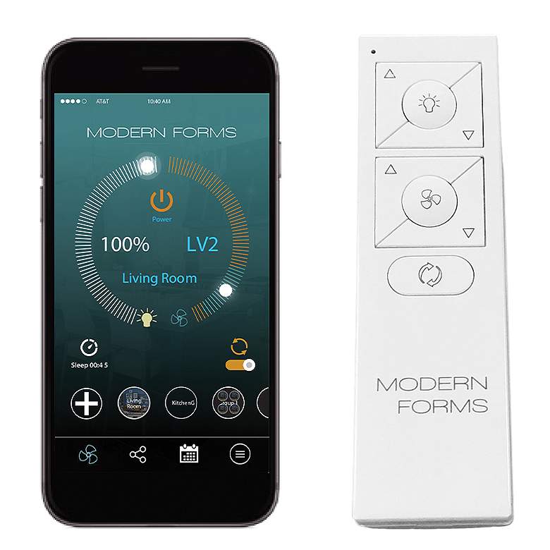 Image 2 72" Modern Forms Aura Matte Black LED Smart Ceiling Fan more views