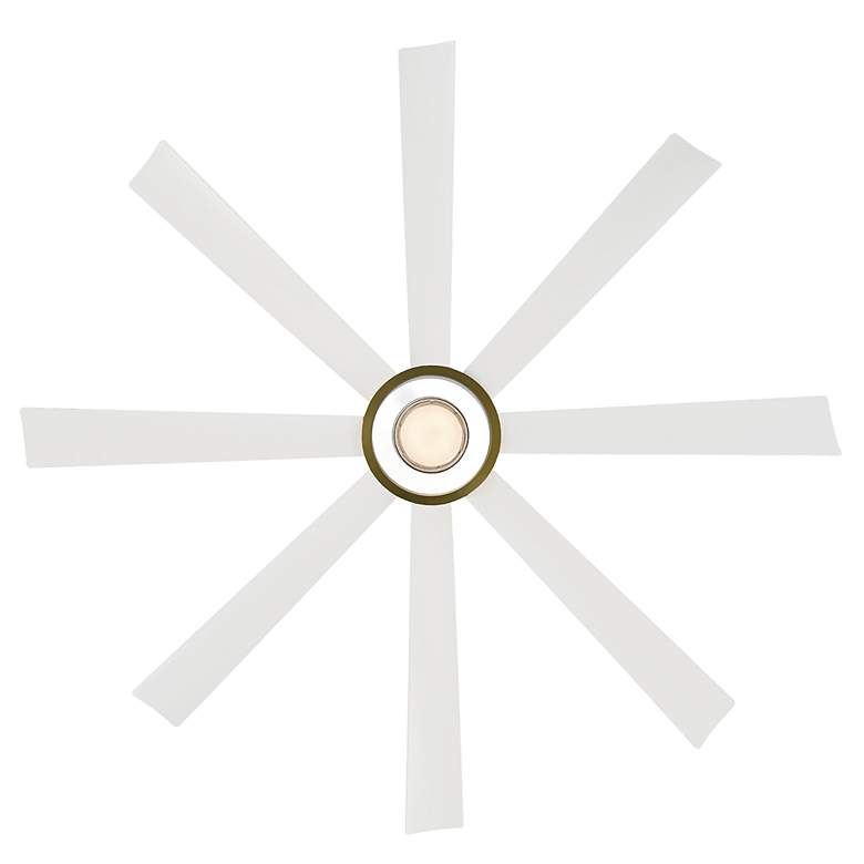 Image 4 72 inch Modern Forms Aura Matte White 2700K LED Smart Ceiling Fan more views