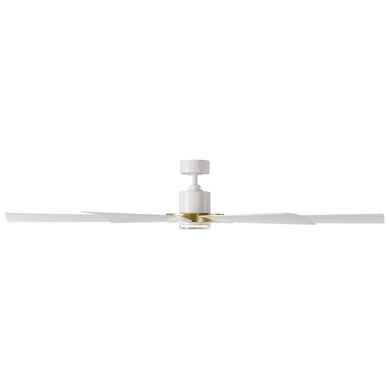 Image 3 72" Modern Forms Aura Matte White LED Smart Ceiling Fan more views