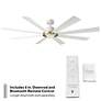 5_72" Modern Forms Aura Matte White LED Smart Ceiling Fan more views