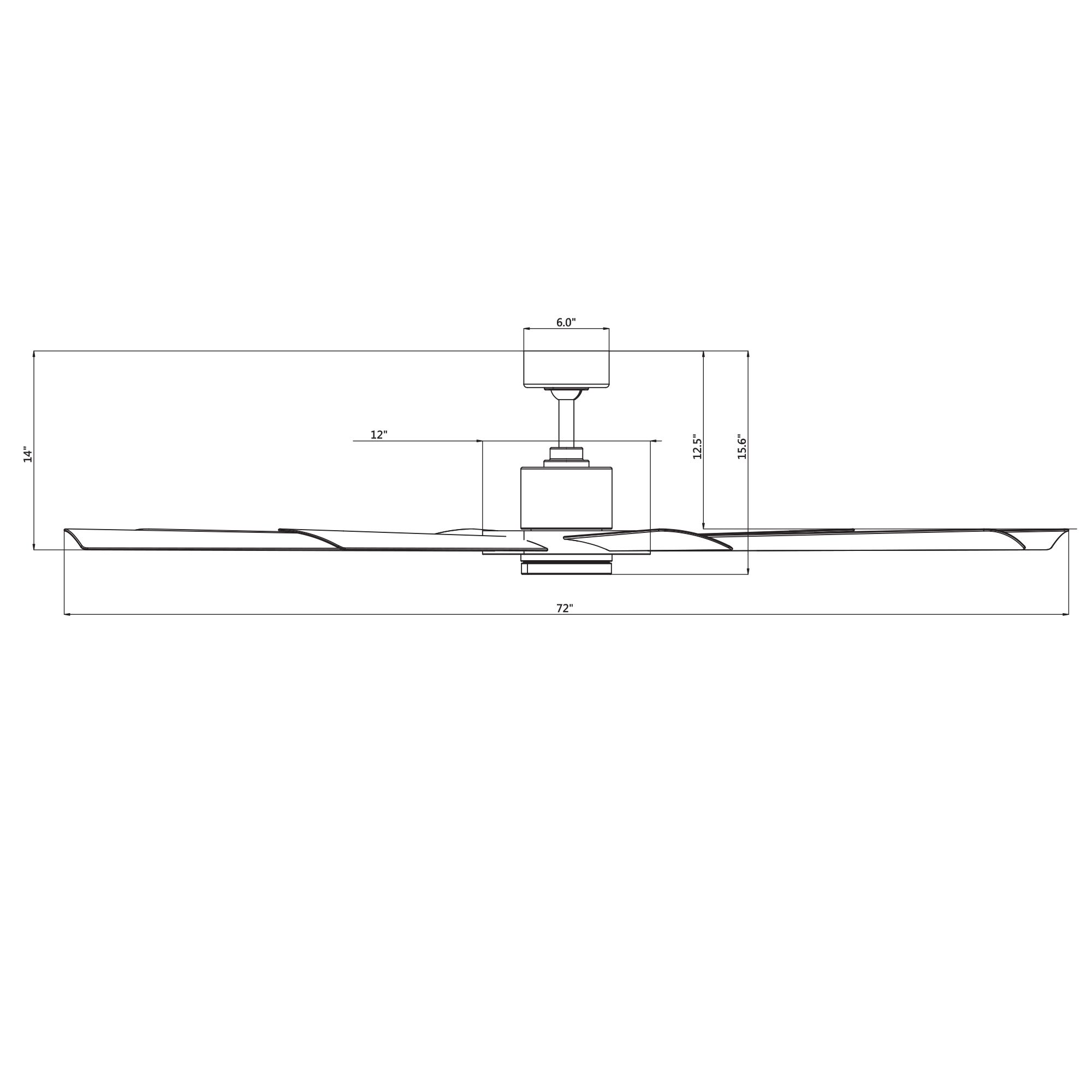 72" Modern Forms Aura Matte White LED Smart Ceiling Fan