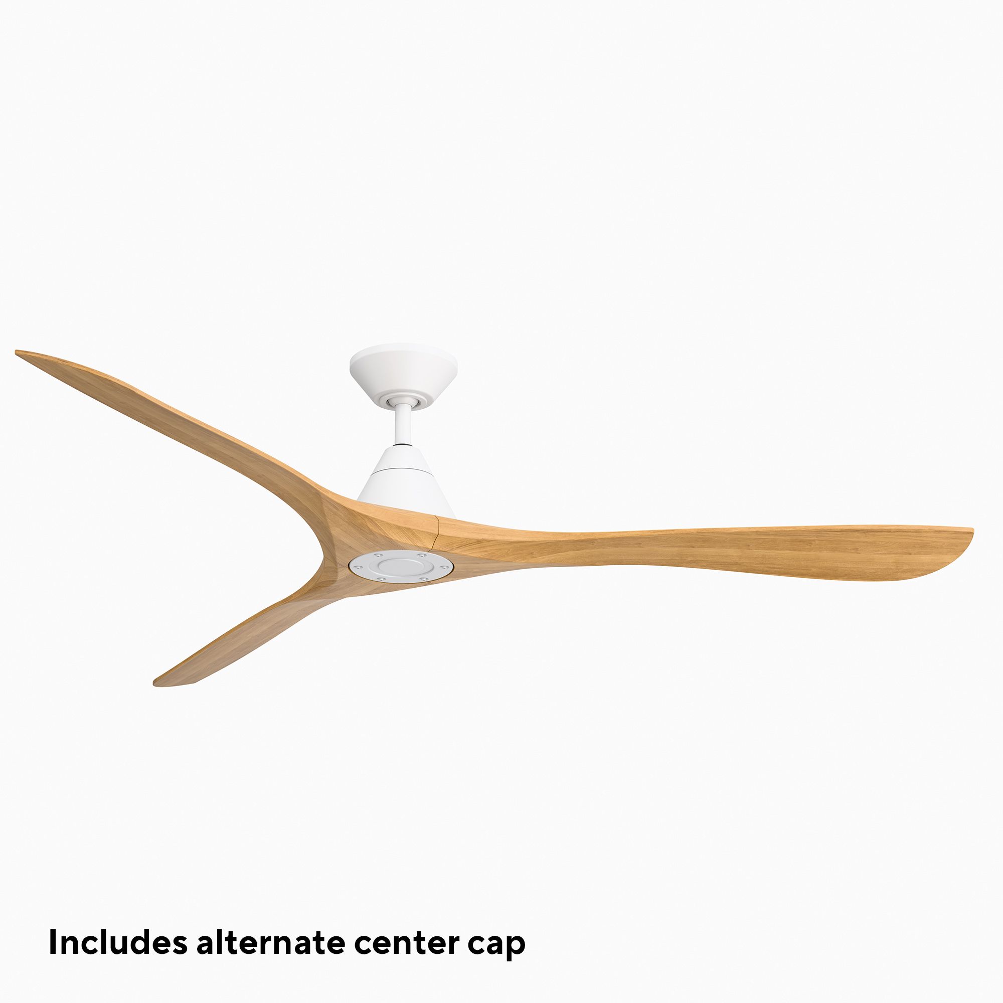 Image 2 72" Modern Forms Carve Matte White Smart Ceiling Fan with Remote more views