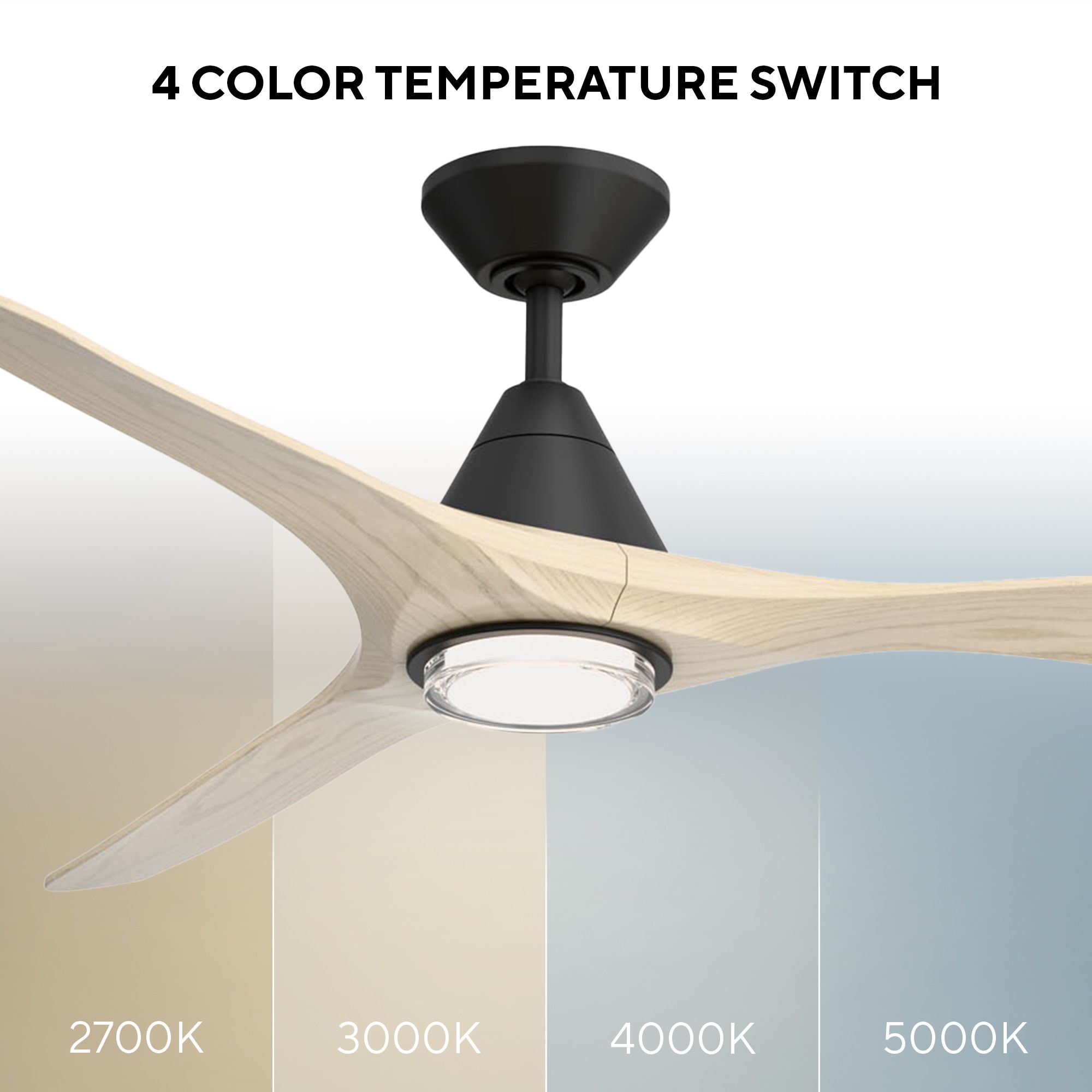 Image 5 72" Modern Forms Carve Matte White Smart Ceiling Fan with Remote more views