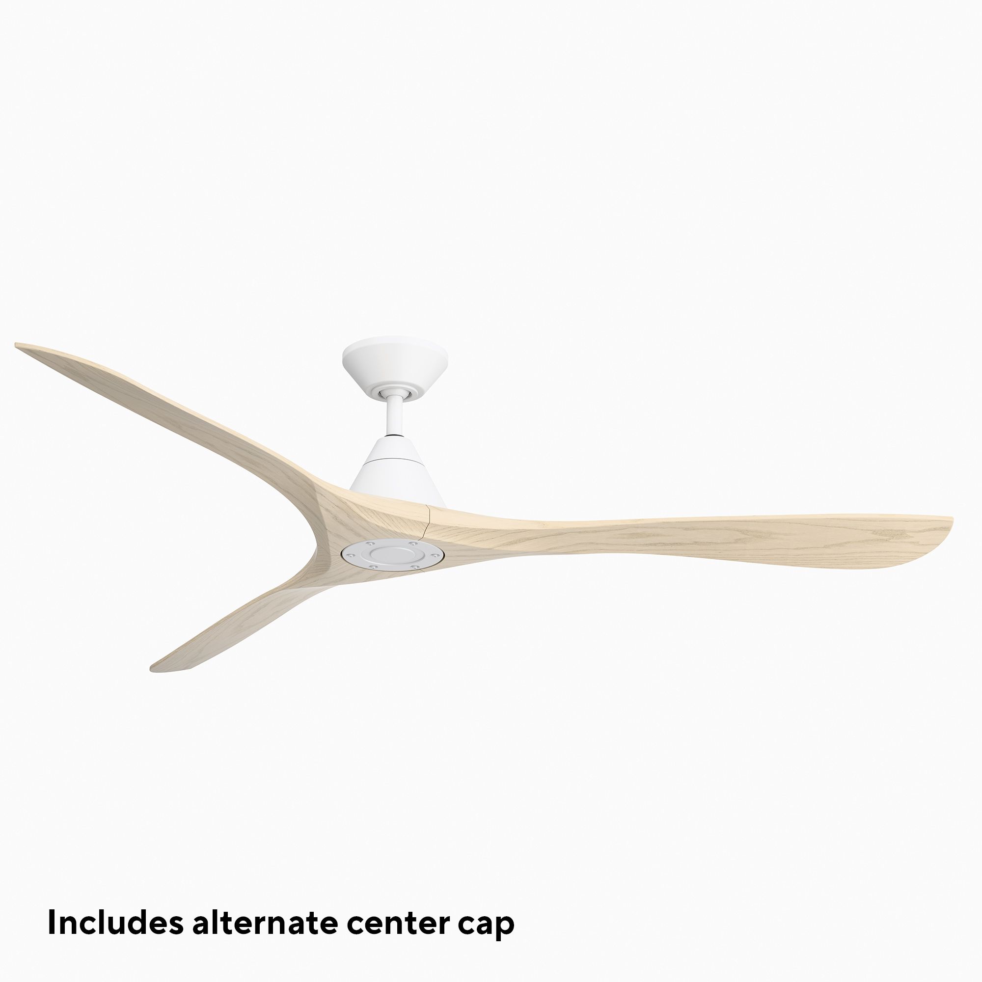 Image 2 72" Modern Forms Carve Matte White Smart Ceiling Fan with Remote more views