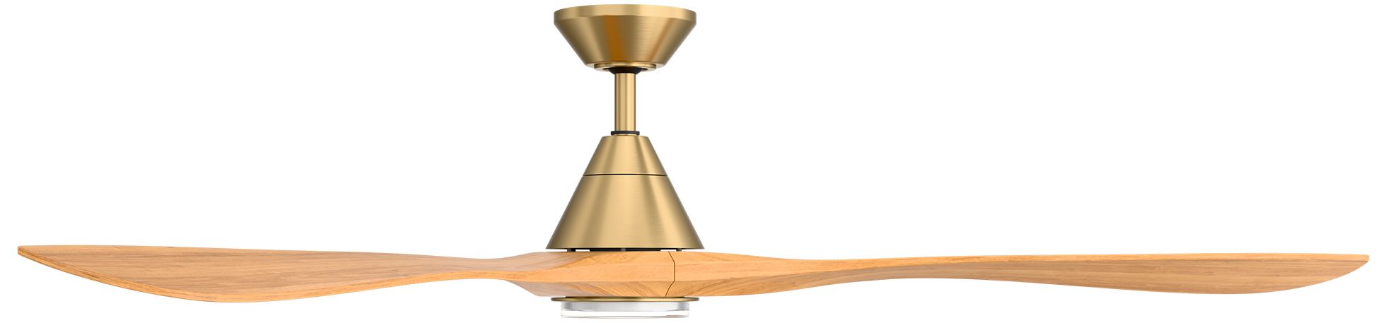 Image 3 72" Modern Forms Carve Soft Brass Smart Ceiling Fan with Remote more views