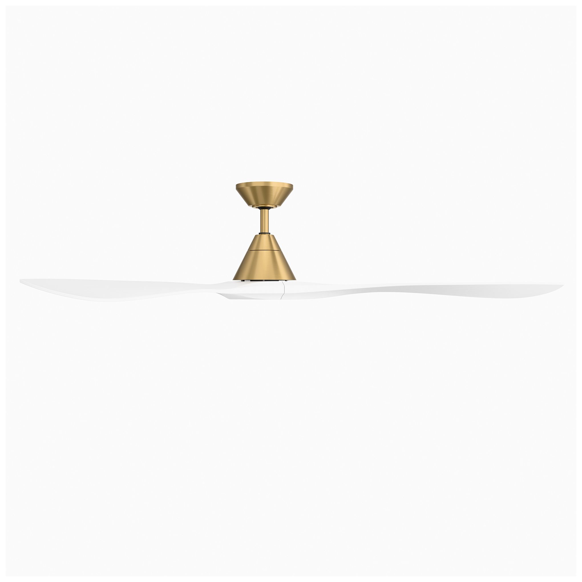 Image 3 72" Modern Forms Carve Soft Brass Smart Ceiling Fan with Remote more views