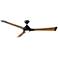 72" Modern Forms Woody Matte Black LED Wet Smart Ceiling Fan