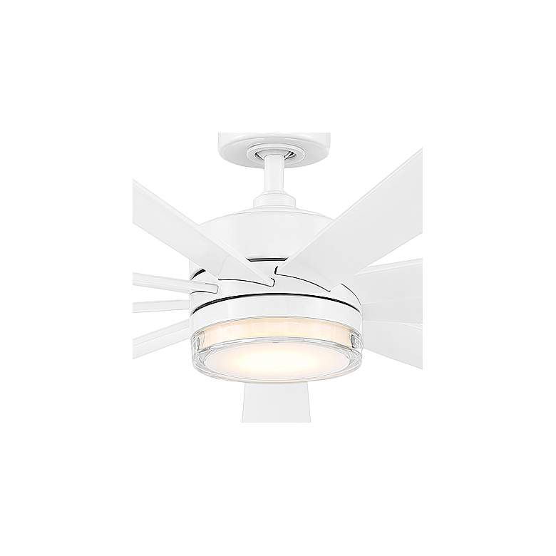 Image 2 72" Modern Forms Wynd Matte White LED Smart Ceiling Fan more views