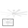 2_72" Modern Forms Wynd Matte White LED Smart Ceiling Fan more views