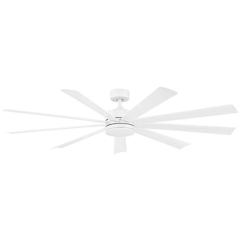 Image 4 72" Modern Forms Wynd Matte White LED Smart Ceiling Fan more views