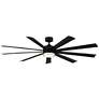 72" Modern Forms Wynd XL Black Wet Location LED Smart Ceiling Fan