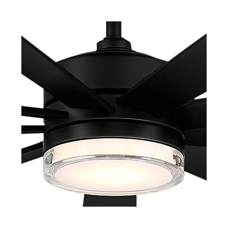 Image 3 72" Modern Forms Wynd XL Black Wet Location LED Smart Ceiling Fan more views