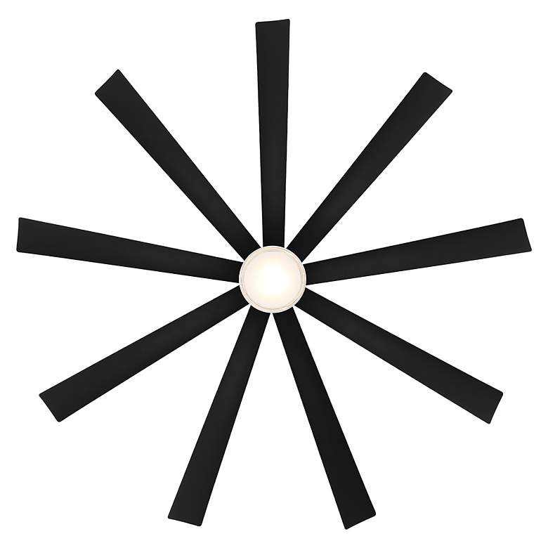 Image 6 72" Modern Forms Wynd XL Black Wet Location LED Smart Ceiling Fan more views