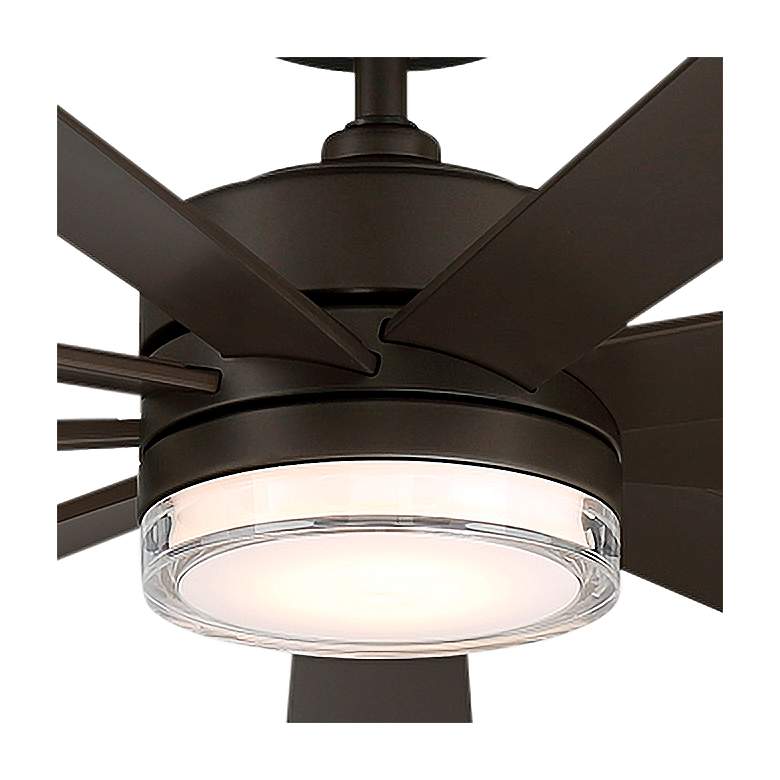 Image 3 72" Modern Forms Wynd XL Bronze Wet Location LED Smart Ceiling Fan more views