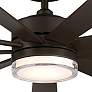 72" Modern Forms Wynd XL Bronze Wet Location LED Smart Ceiling Fan
