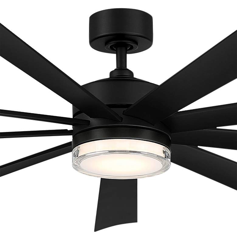 Image 2 72" Modern Forms Wynd XL Matte Black 2700K LED Smart Ceiling Fan more views