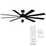 72" Modern Forms Wynd XL Matte Black 2700K LED Smart Ceiling Fan