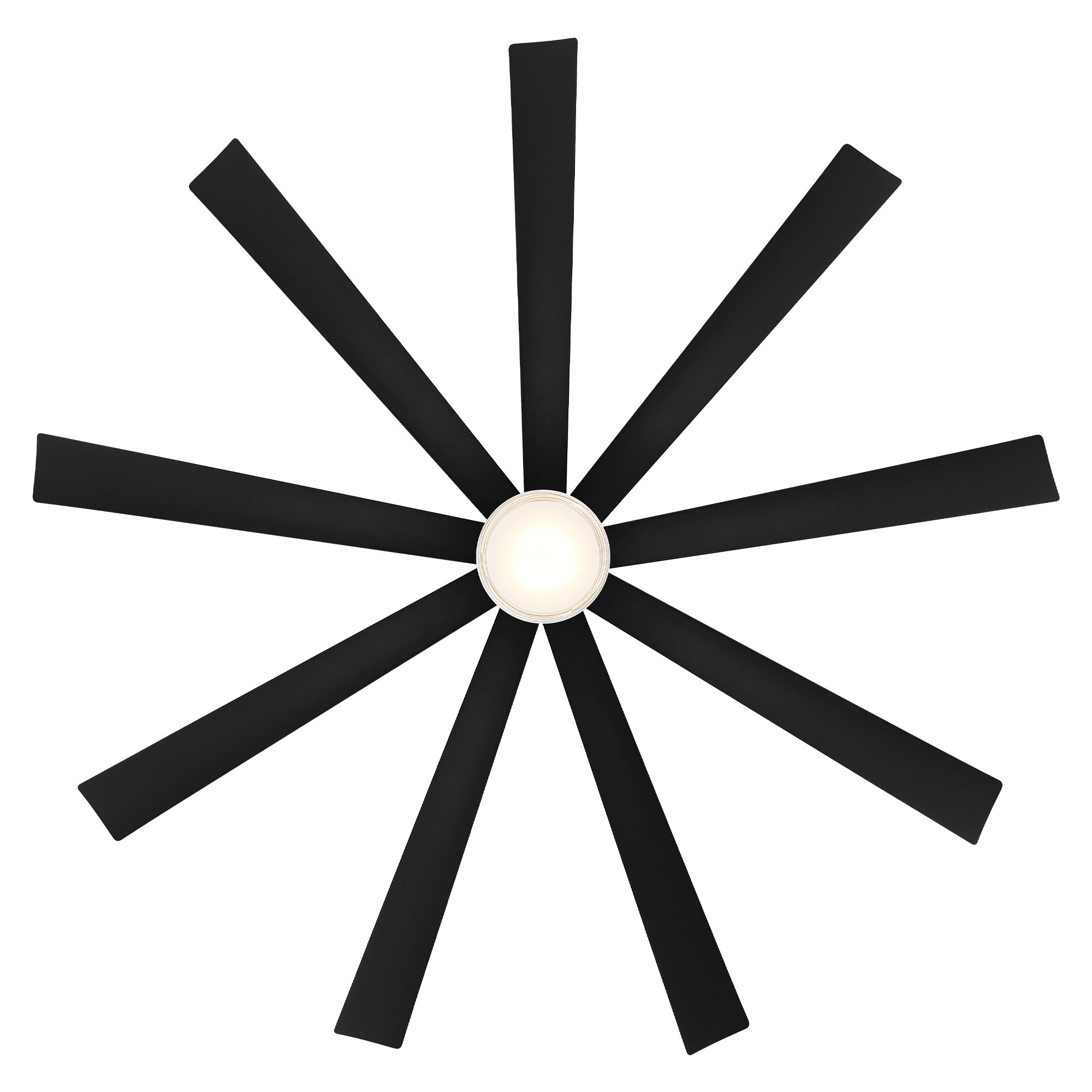 72" Modern Forms Wynd XL Matte Black LED Smart Ceiling Fan - Made to O